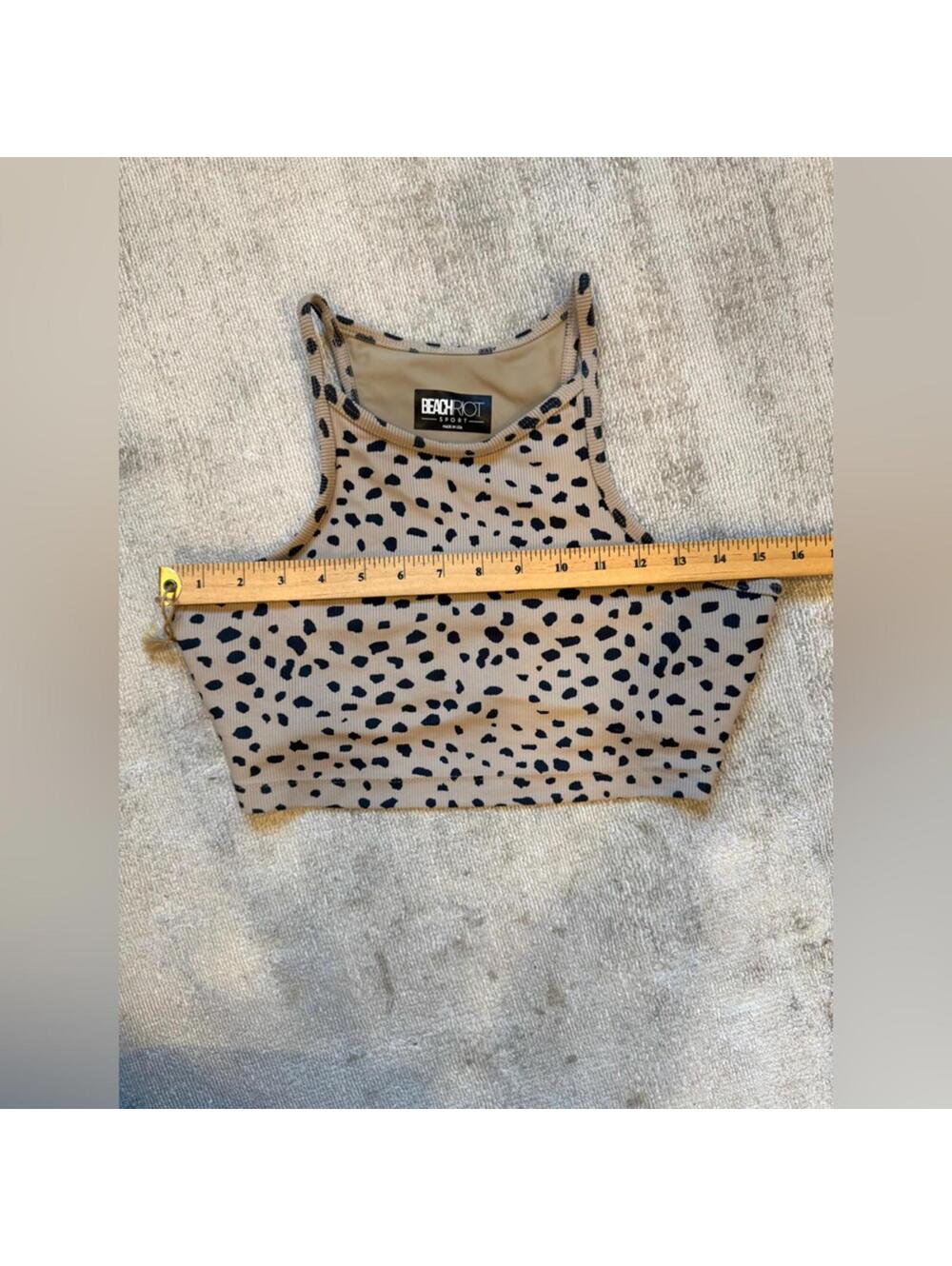 Beach Riot Anna Ribbed Tank - Leopard Spot - Picture 9 of 9